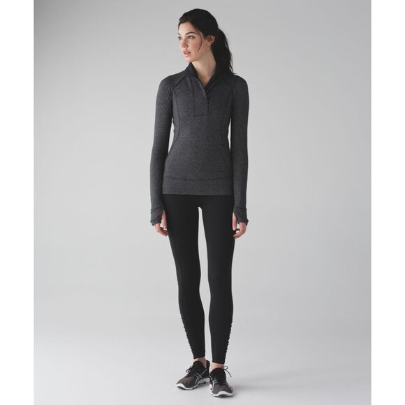 Lululemon Think Fast Pullover Gray 1/2 Zip Jacket Size 6 - Picture 1 of 6